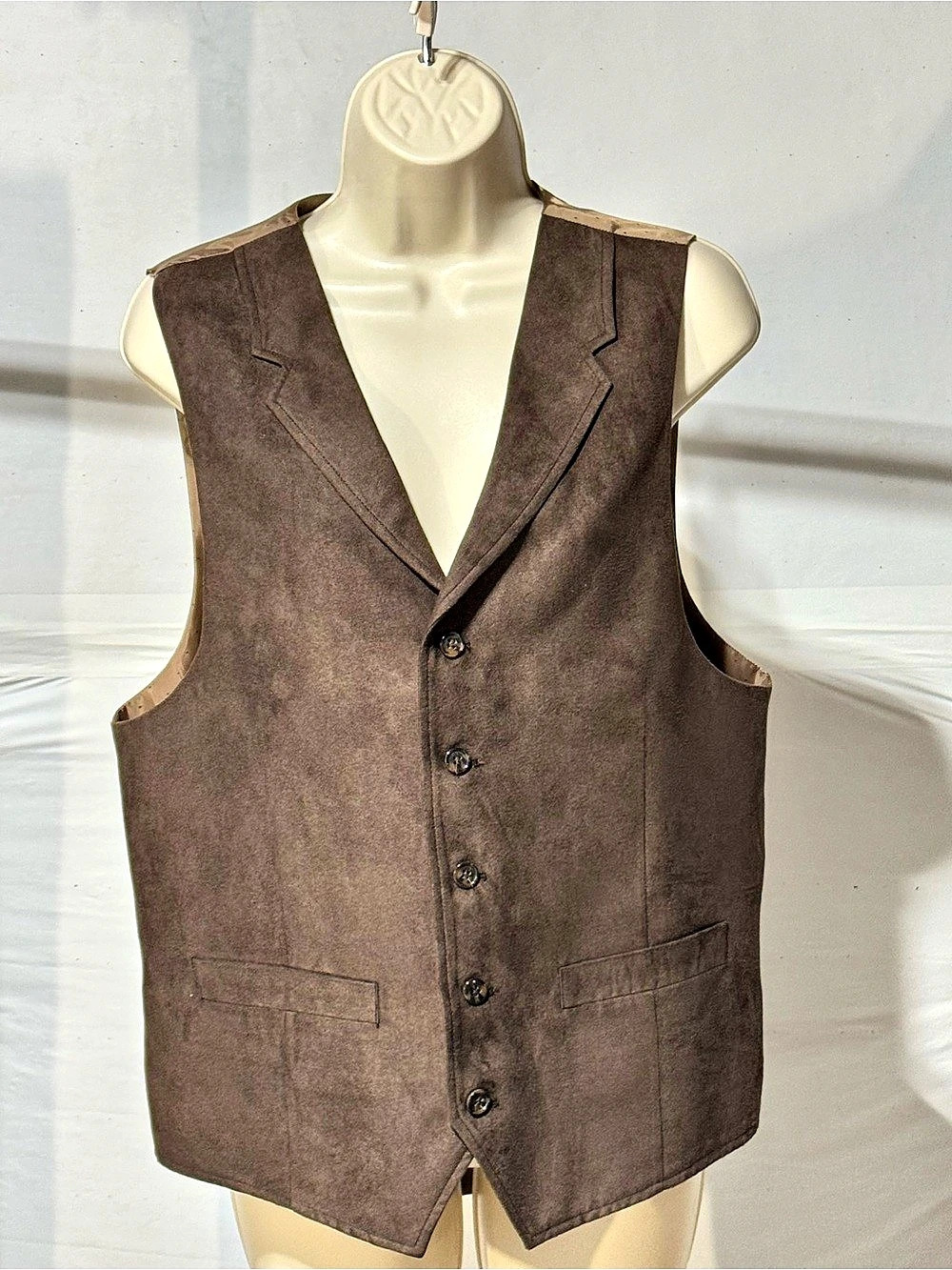 Alan Flusser Men's Brown Vest Size Medium